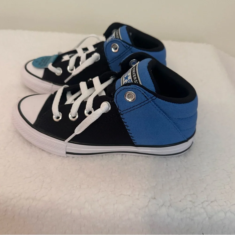 Converse Kids' Black and Blue Sneakers